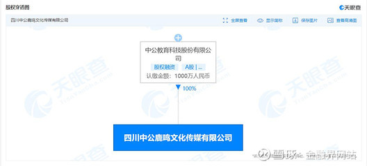 中公教育布局文化传媒领域，成立注册资本1000万新公司